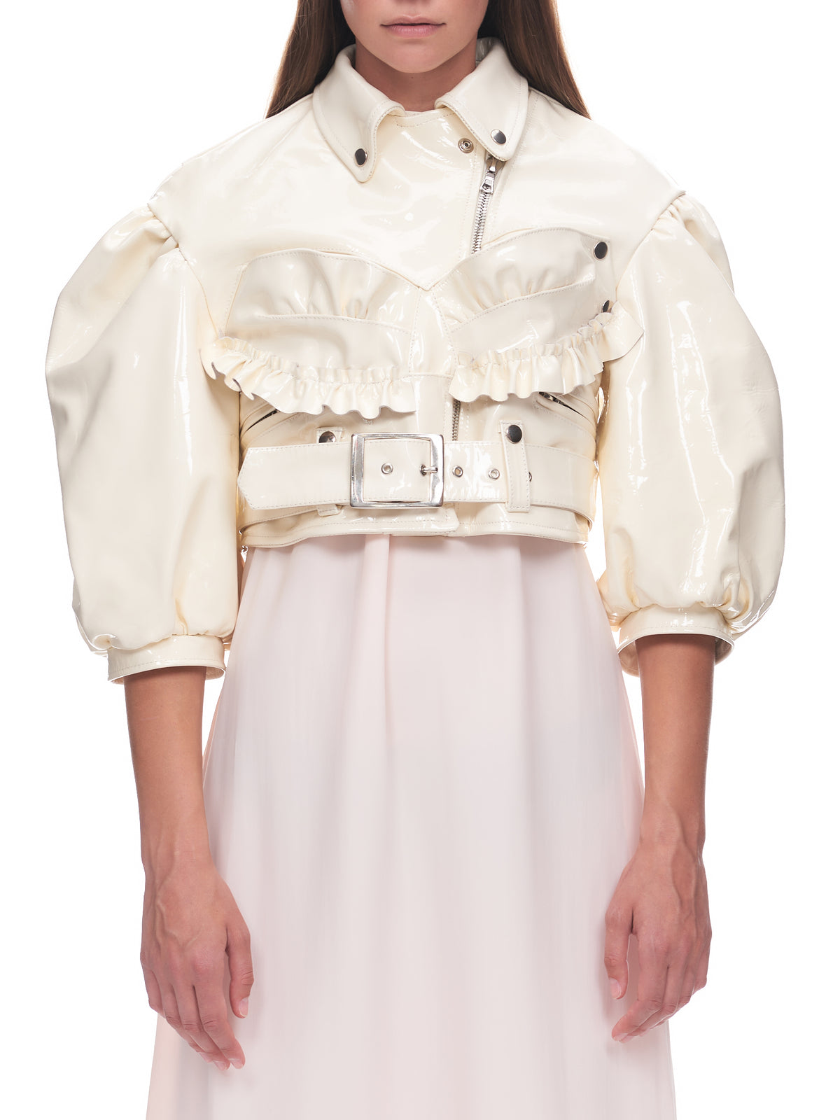 Bustier Biker Jacket (6040-0463-CREAM)