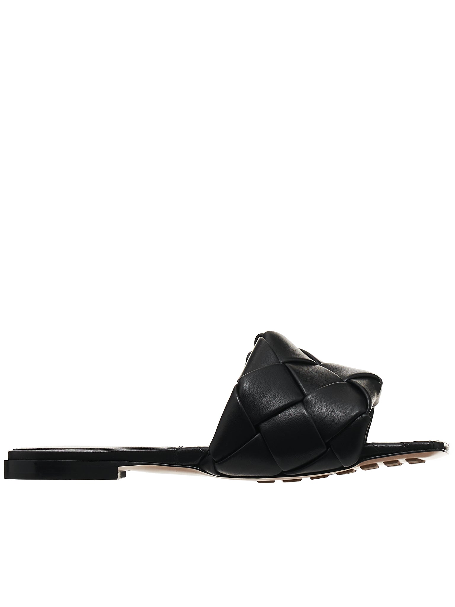 The Lido Flat Sandal (608853VBSS0-1000-BLACK)