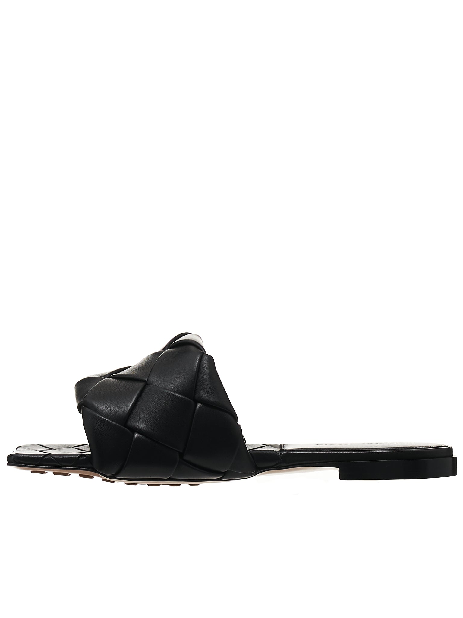 The Lido Flat Sandal (608853VBSS0-1000-BLACK)