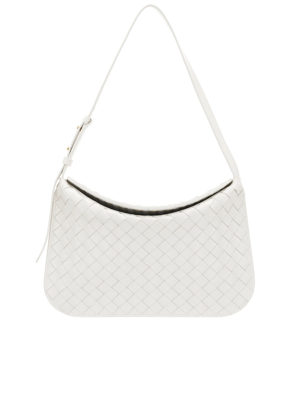 Flap Shoulder Bag (701046V1W91-9009-WHITE-GOLD)