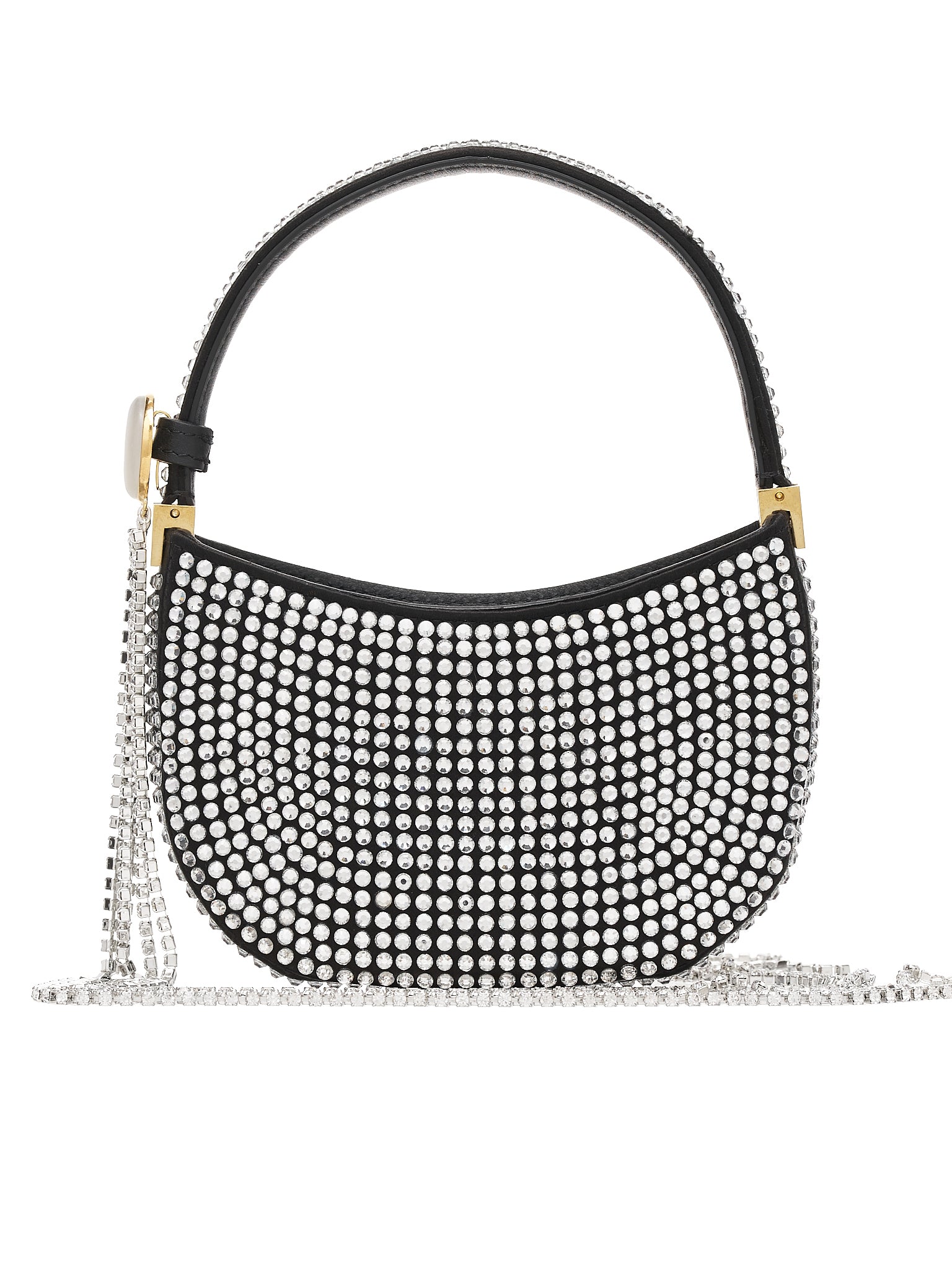 Micro Vesna Crystal Bag (711722-BLACK)