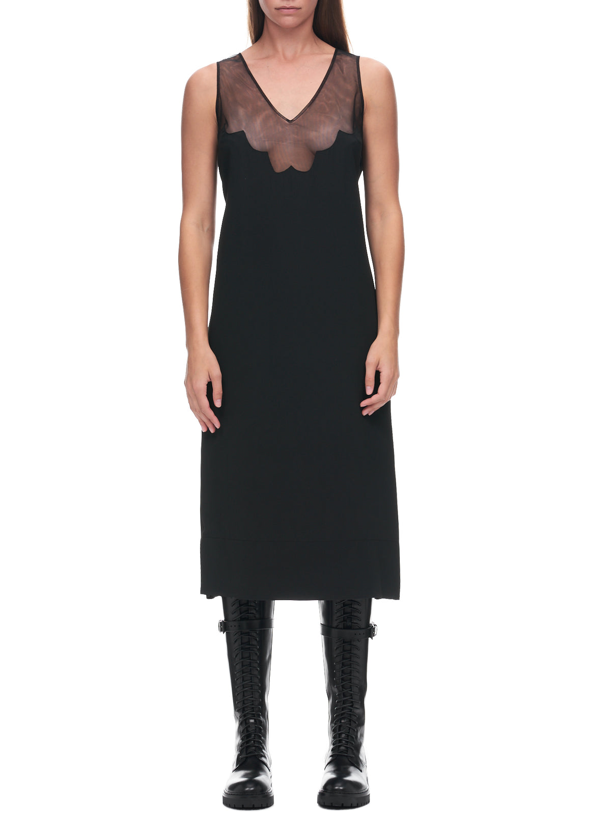 Scallop Tulle Dress (7141-0514-BLACK)