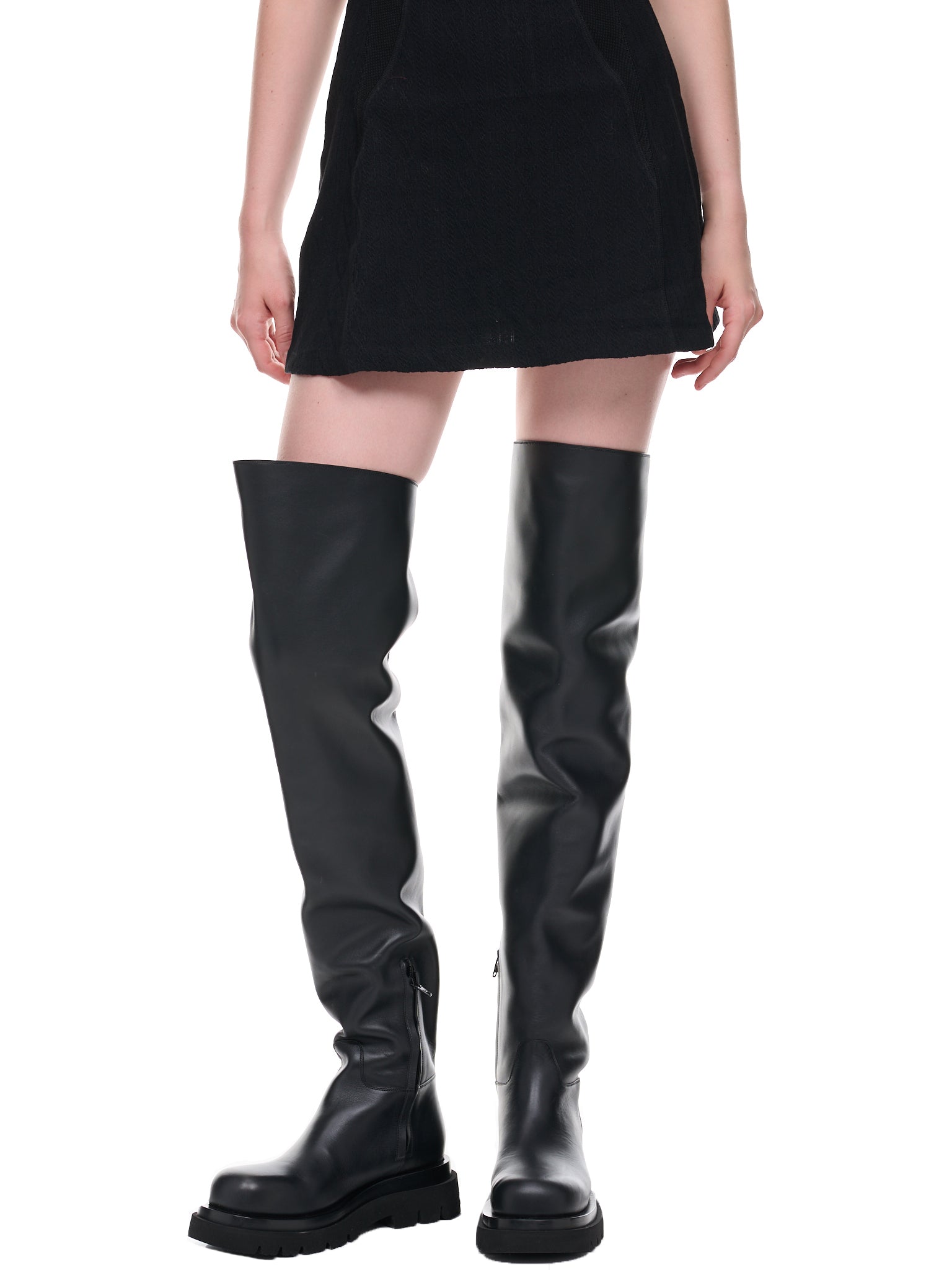 Lug Over-The-Knee Boots (716226V1AY0-1000-BLACK)