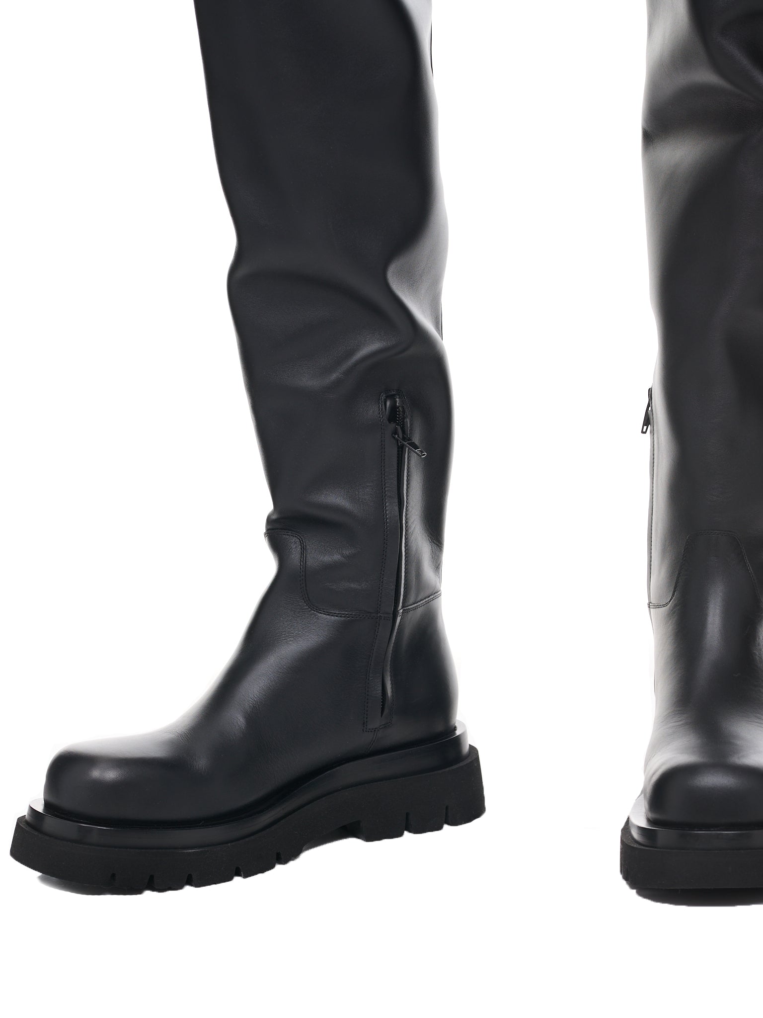 Lug Over-The-Knee Boots (716226V1AY0-1000-BLACK)