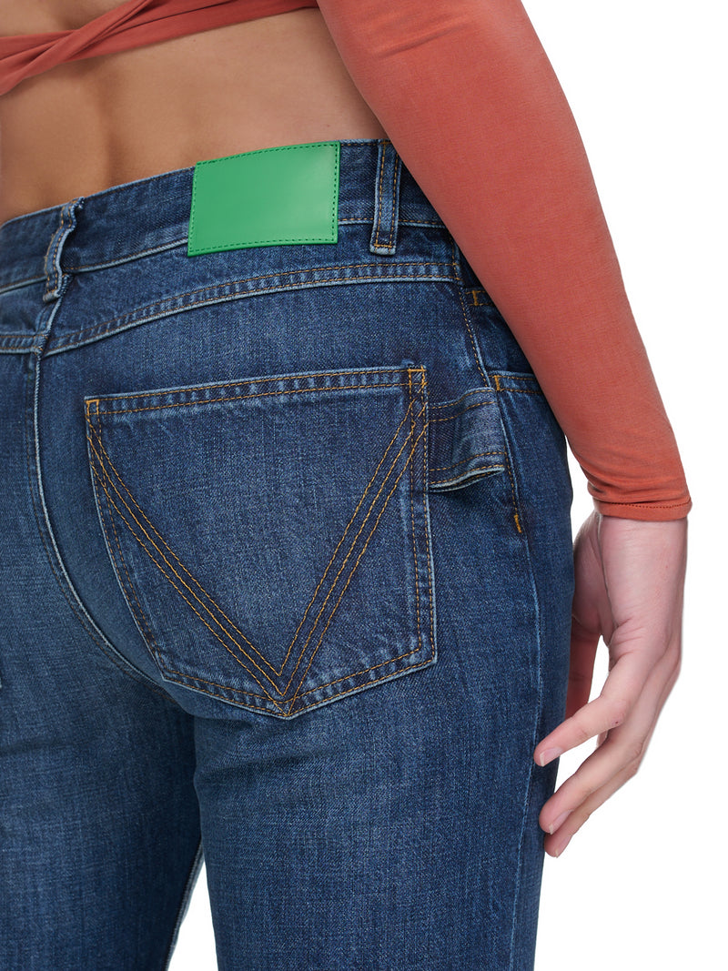 Flared Denim Pants (722517V2EN0-4715-MID-BLUE)