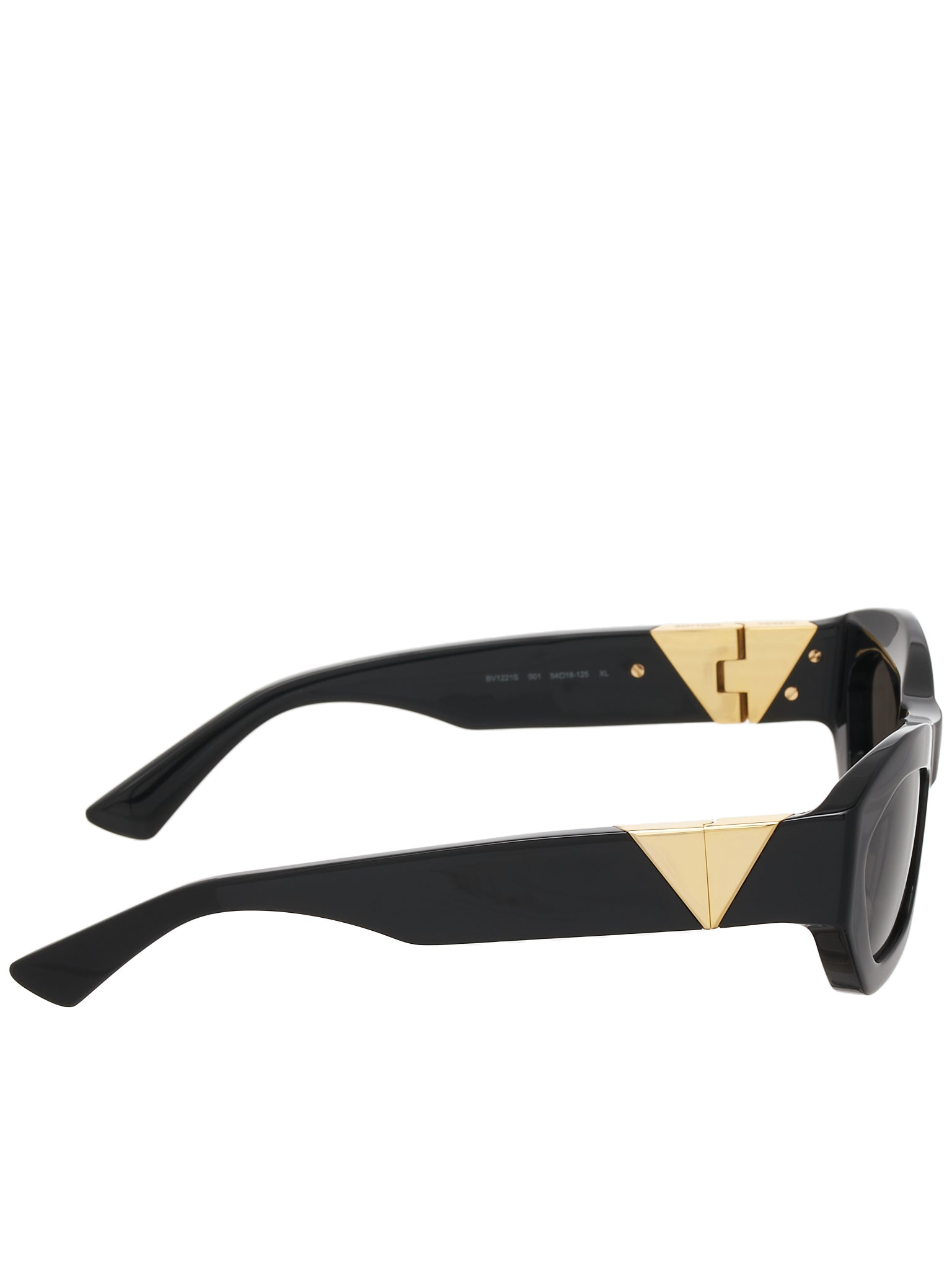 Angle Hexagonal Sunglasses (734117V2Q30-1049-BLACK-BLACK-G)