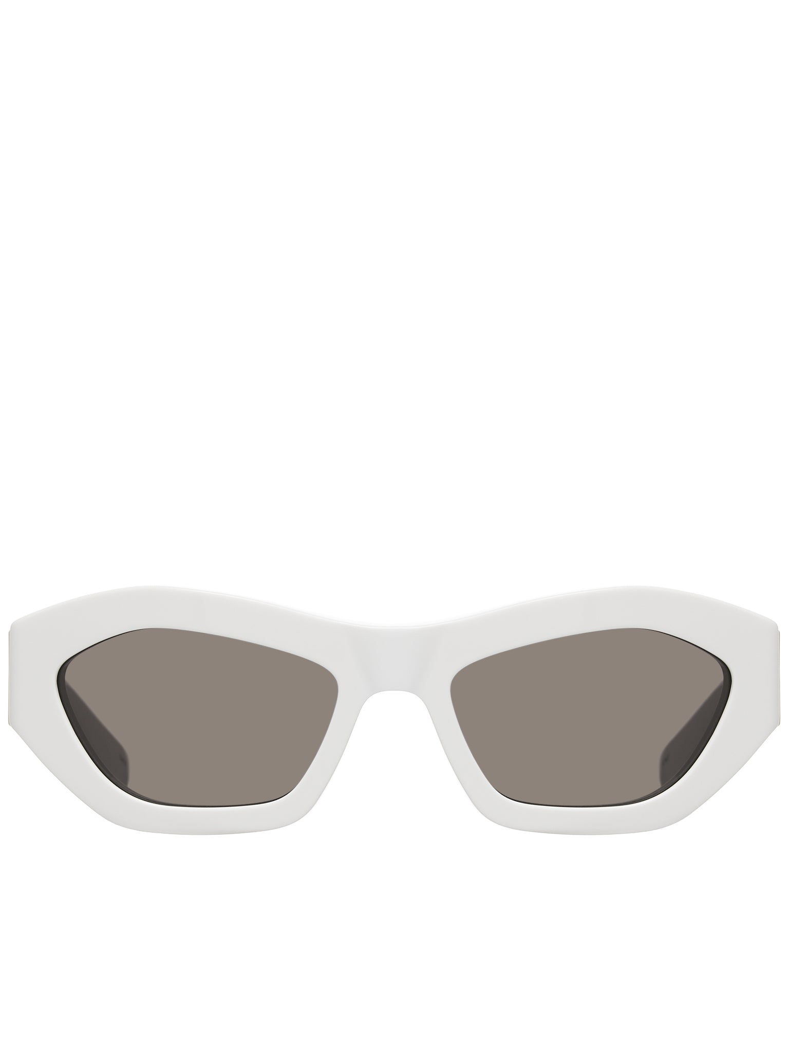Angle Hexagonal Sunglasses (734117V2Q30-1472-WHITE-WHITE-G)