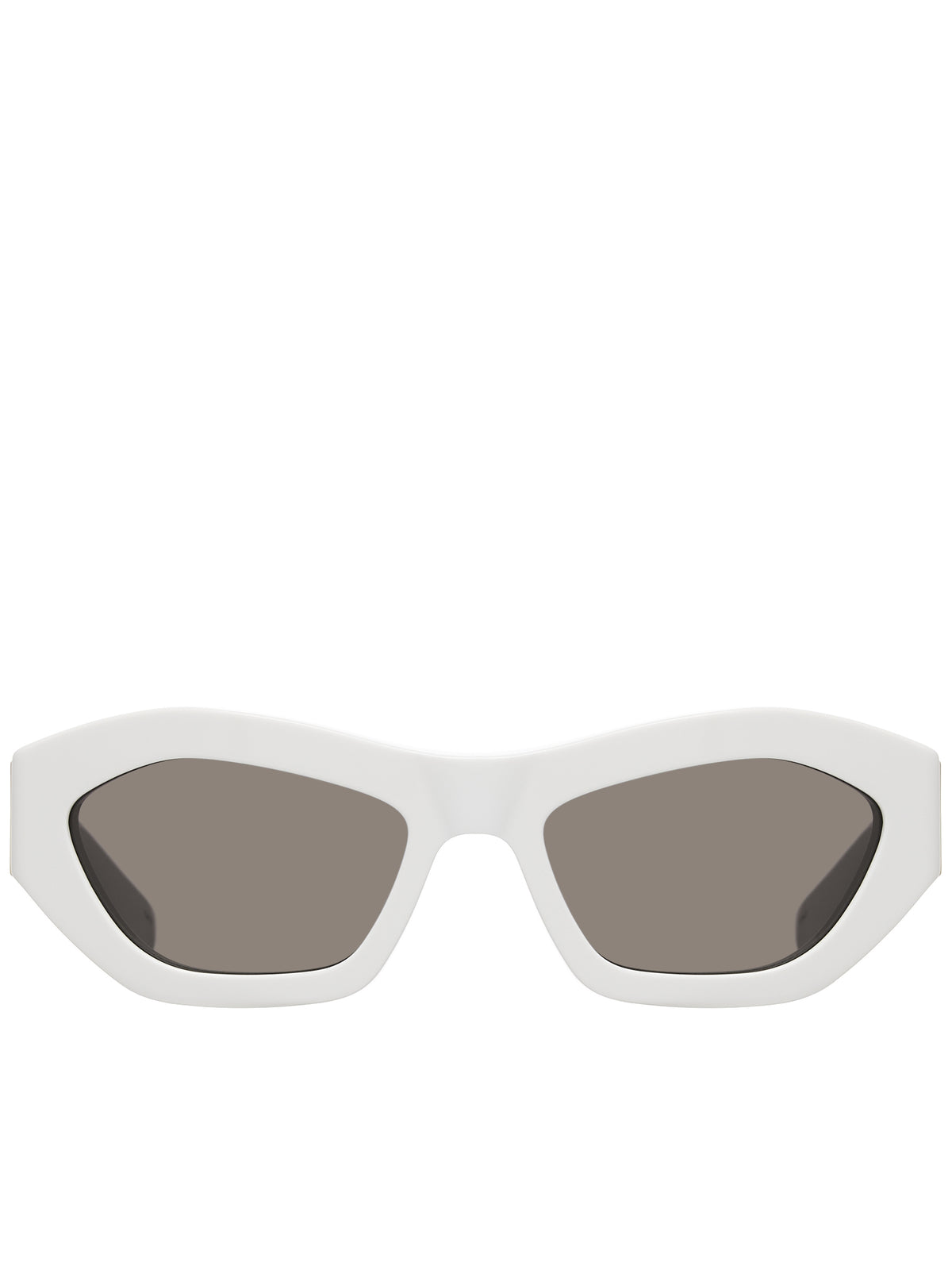 Angle Hexagonal Sunglasses (734117V2Q30-1472-WHITE-WHITE-G)