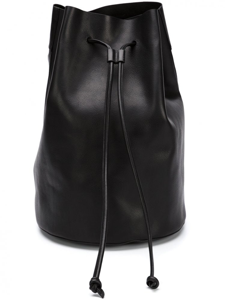 bucket backpack leather | H.Lorenzo|Leather Bucket Bag (IB2993 BLACK)