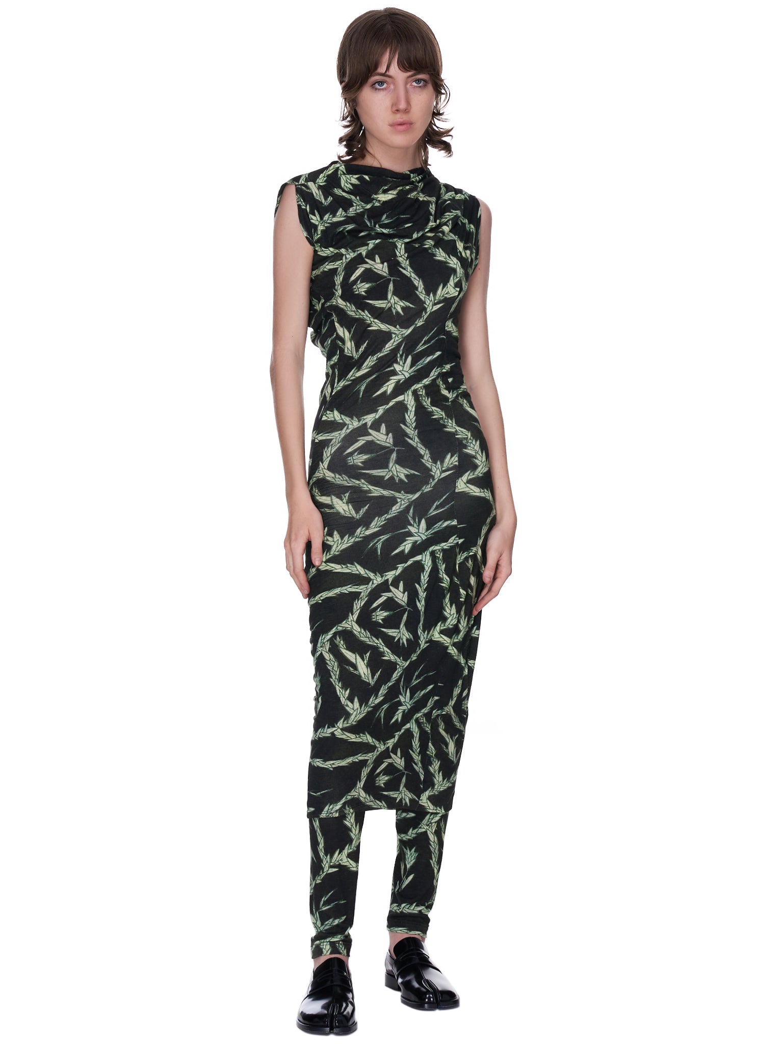 Johanna Dress (87028102-558-CT-LEAF-PRINT)