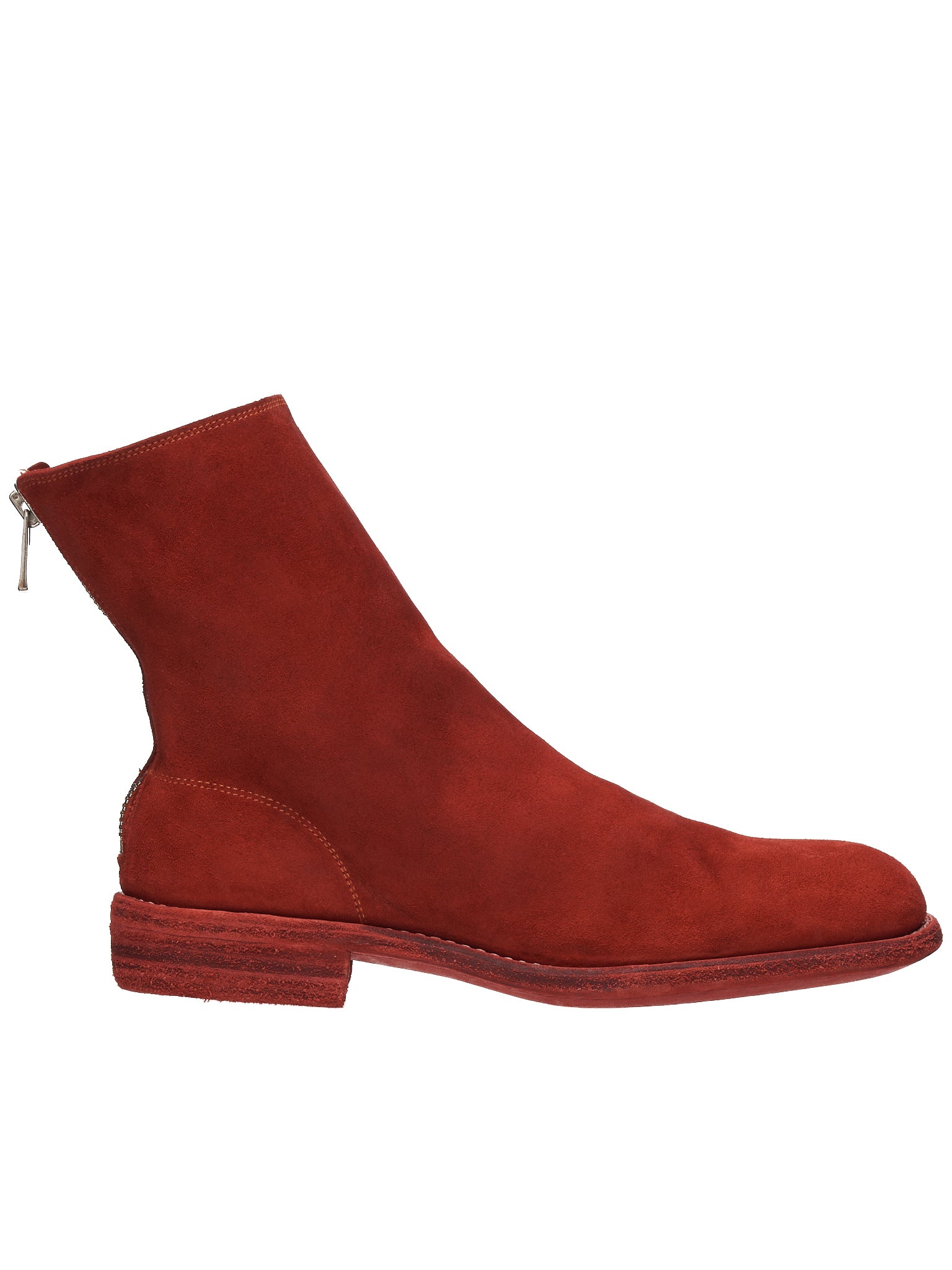 986 Horse Leather Zip Boots (986-HORSE-REVERSE-1006T-RED)