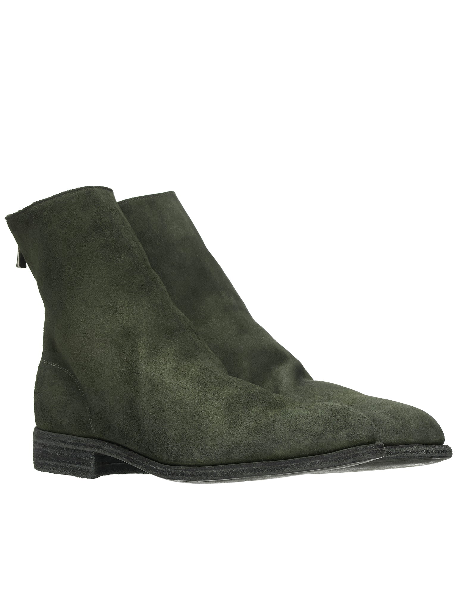 986 Horse Leather Zip Boots (986-HORSE-REVERSE-GREEN)