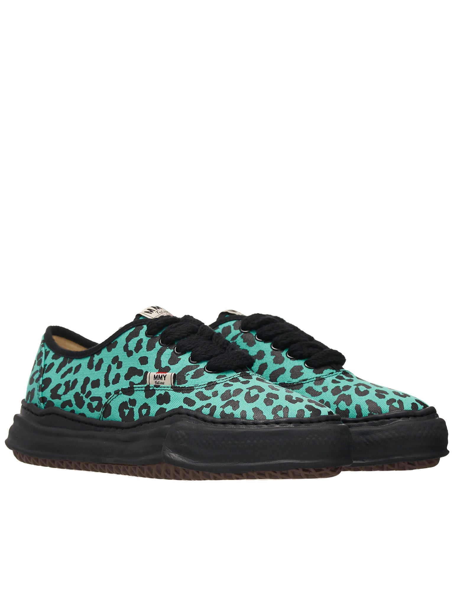Miharayasuhiro Black Baker Leopard Sneakers
