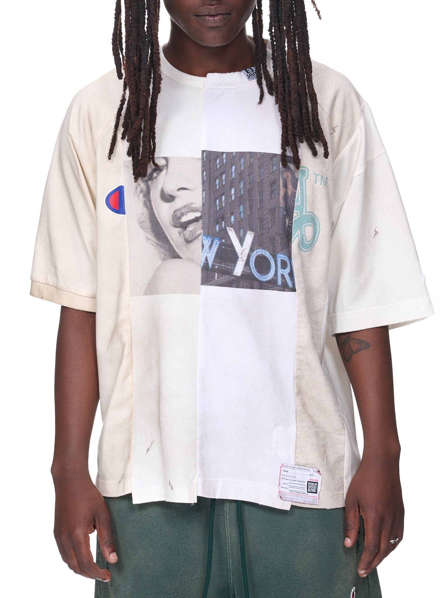 Paneled Vintage T-Shirt (A10TS651-WHITE)