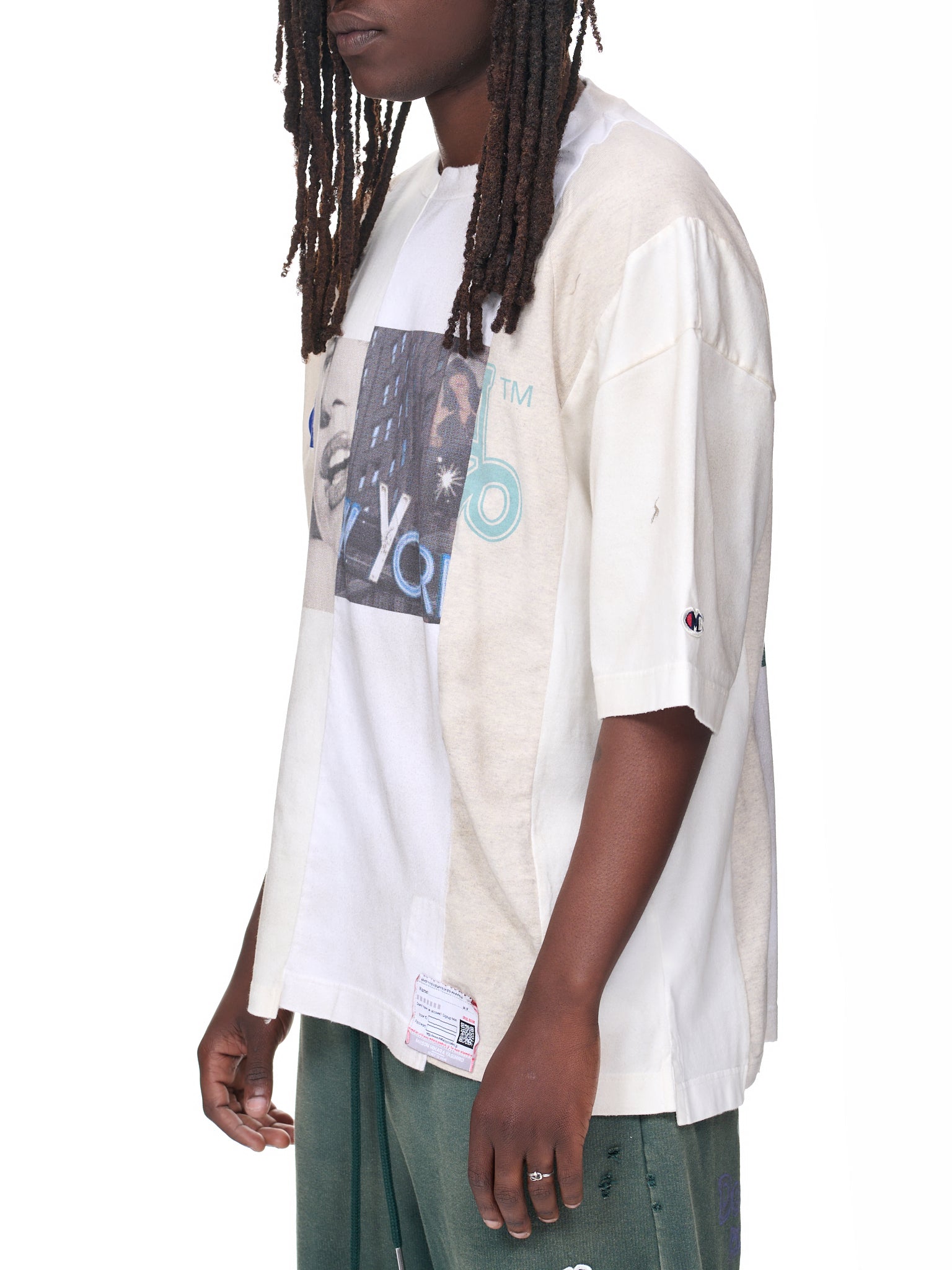 Paneled Vintage T-Shirt (A10TS651-WHITE)