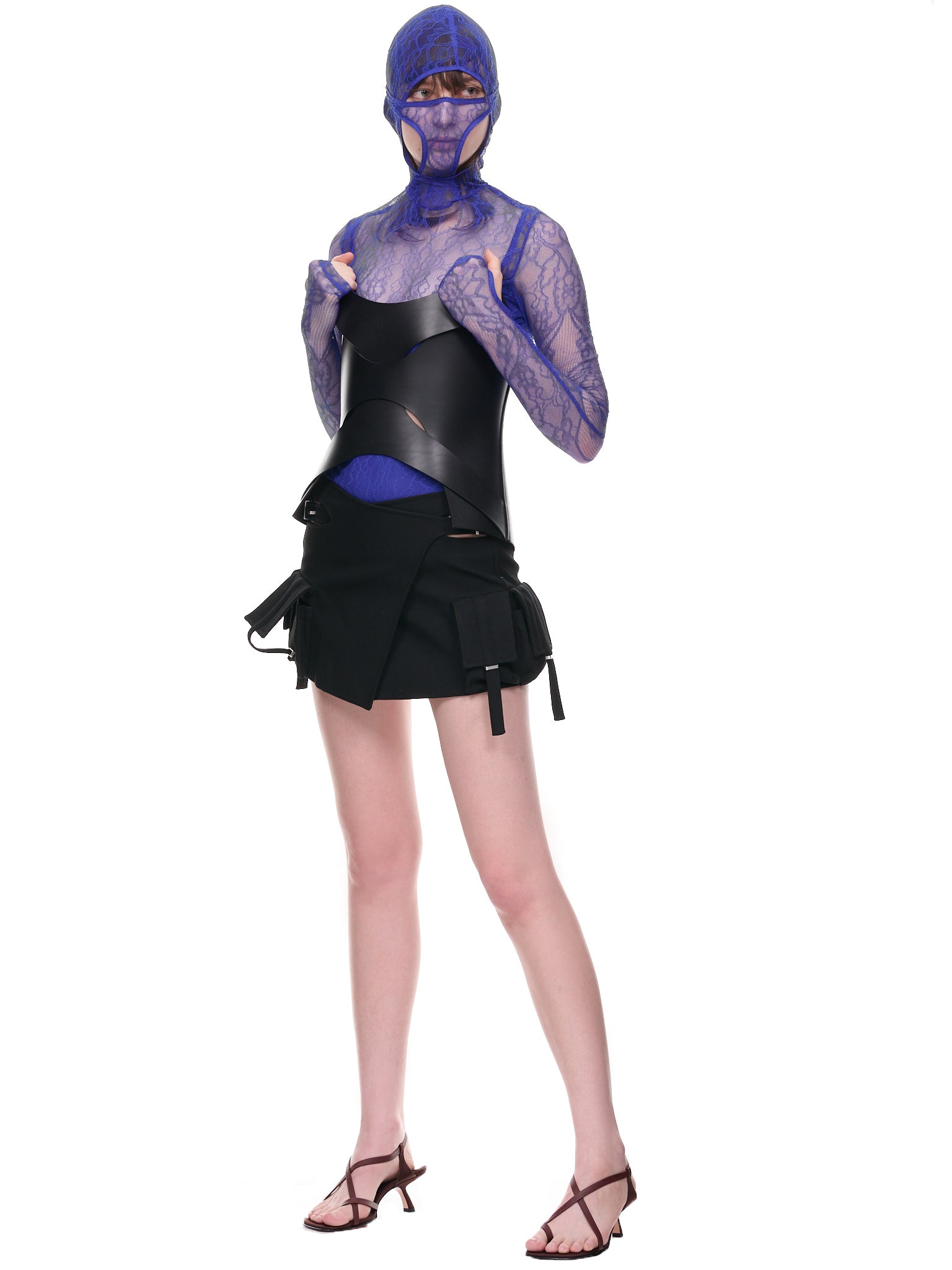 Visceral Lace Masked Bodysuit (A9873-BLUEPRINT)