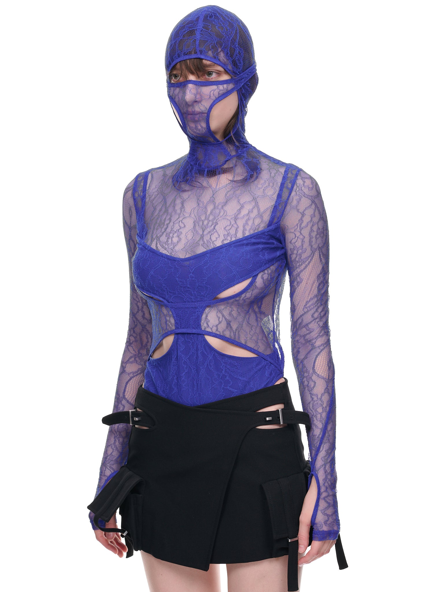 Visceral Lace Masked Bodysuit (A9873-BLUEPRINT)