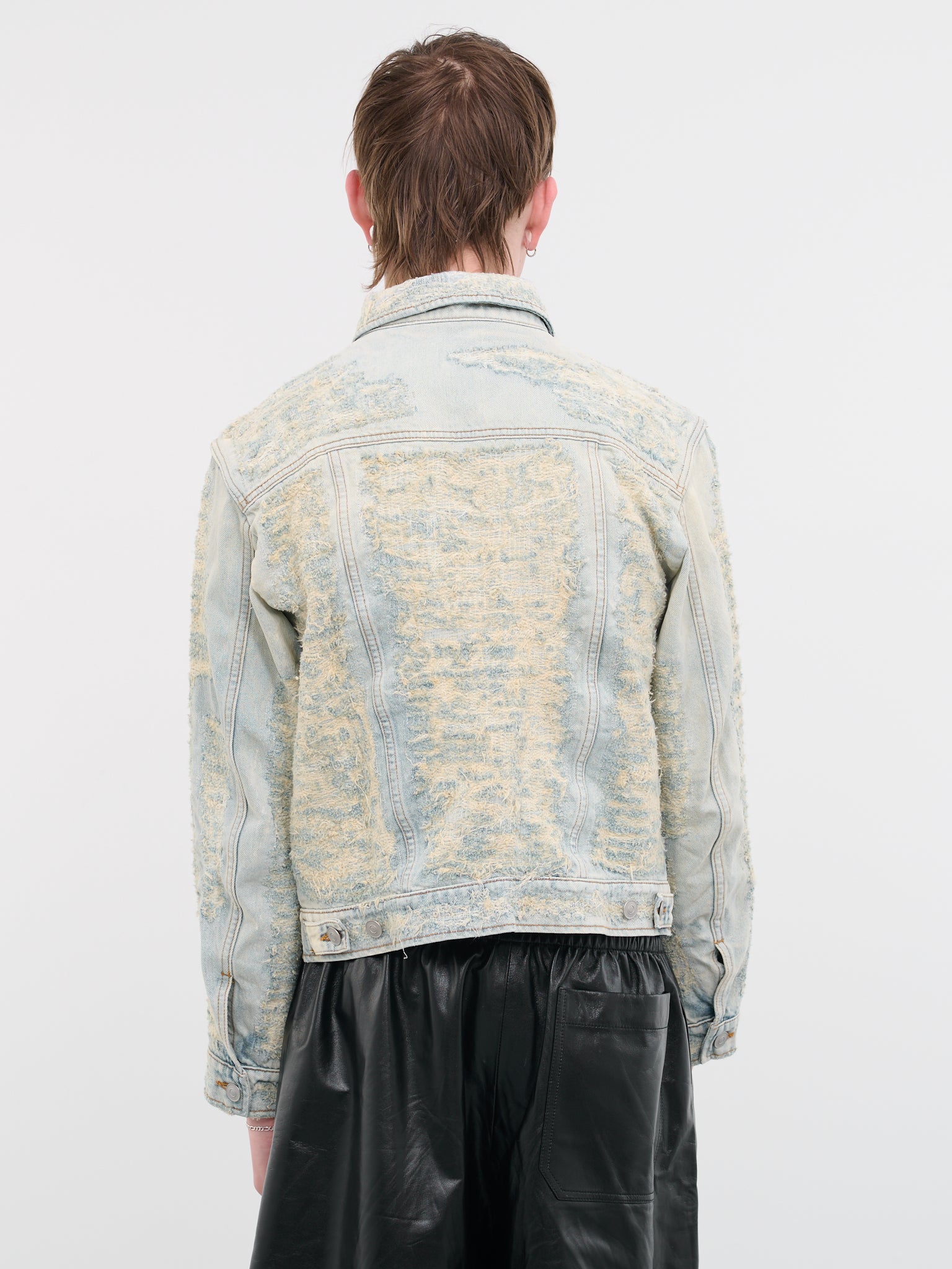 Destroyed Denim Jacket (AAMOU0372-FA01-BLUE)