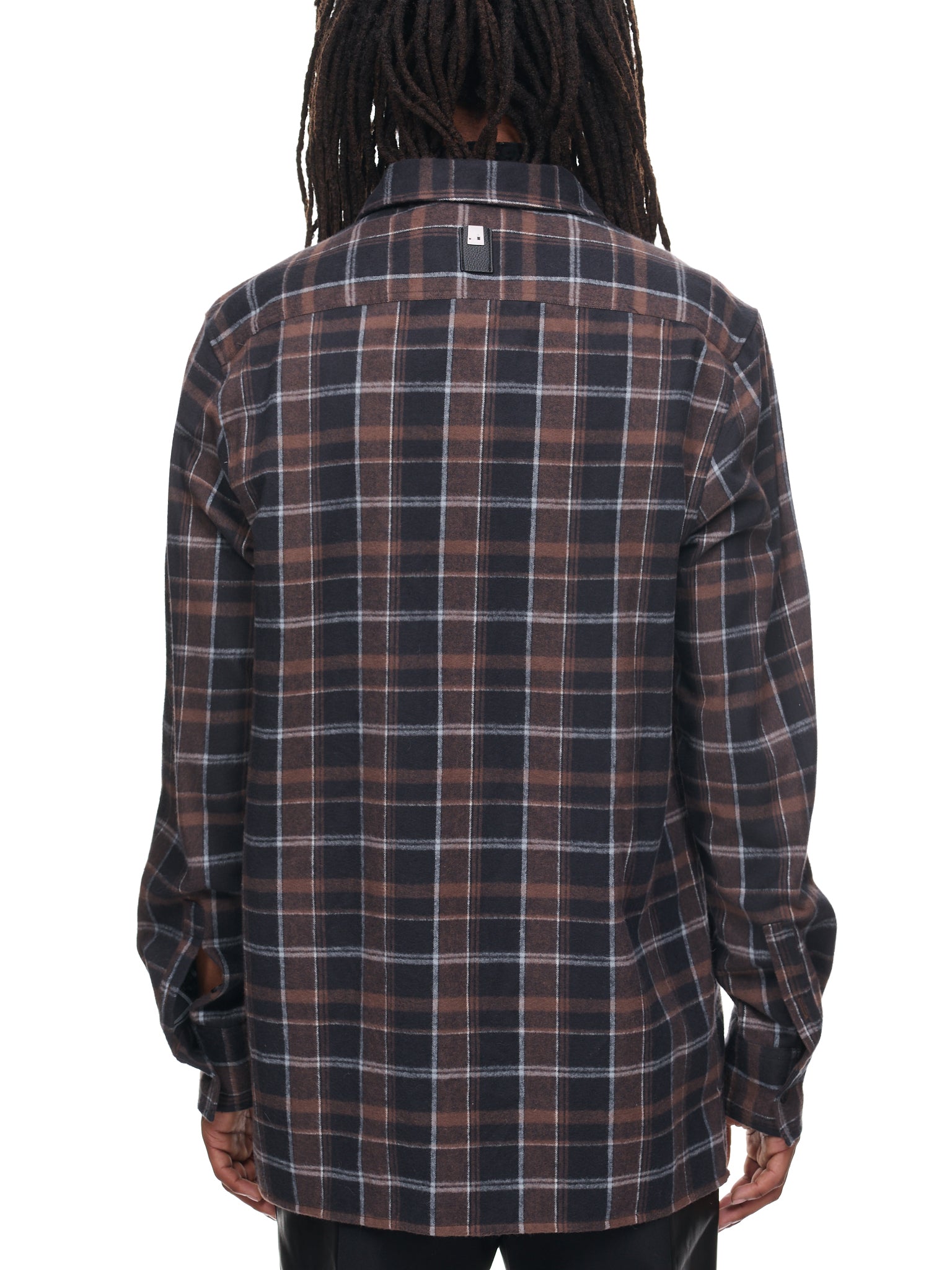 Paid Logo Shirt (AAMSH0173FA02-BROWN-BLACK)