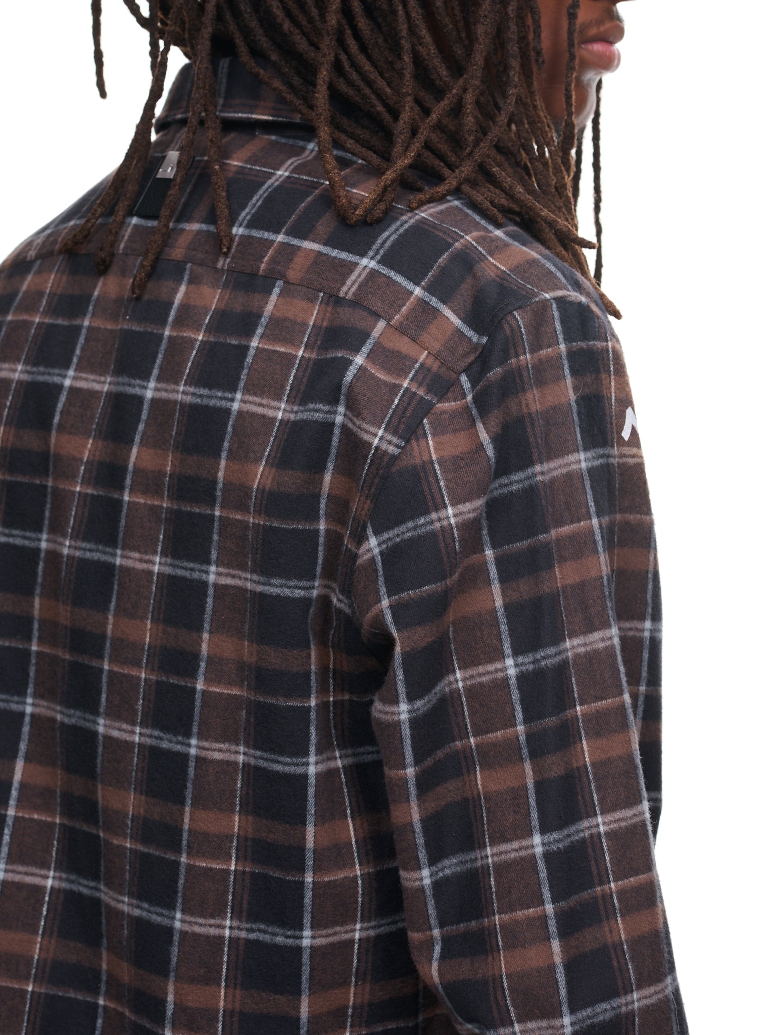 Paid Logo Shirt (AAMSH0173FA02-BROWN-BLACK)