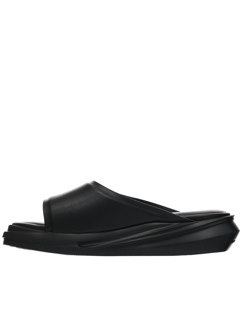 1017 Alyx 9SM Black Leather Mono-Slide | H. Lorenzo - side 2