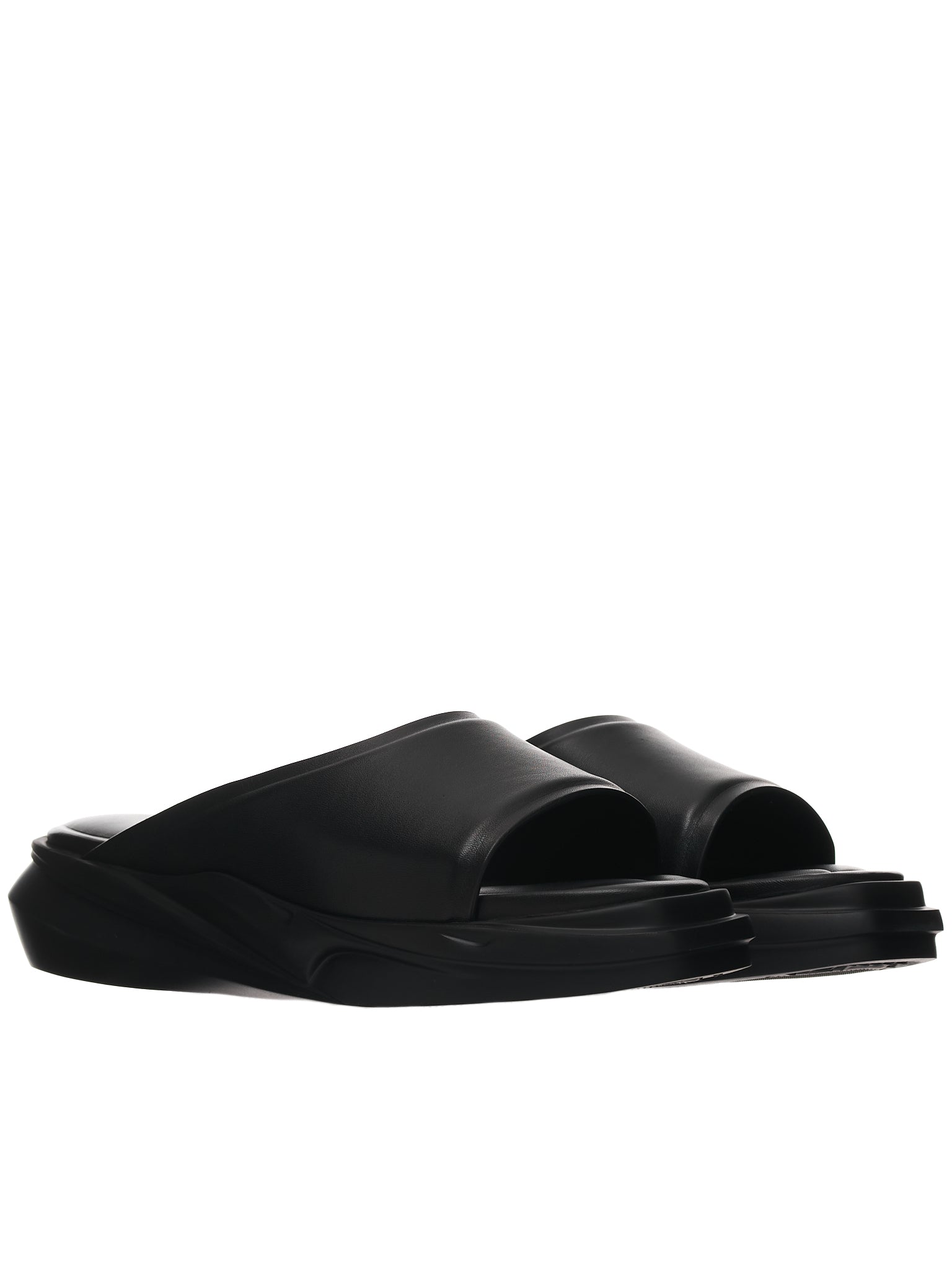 1017 Alyx 9SM Black Leather Mono-Slide | H. Lorenzo - detail 