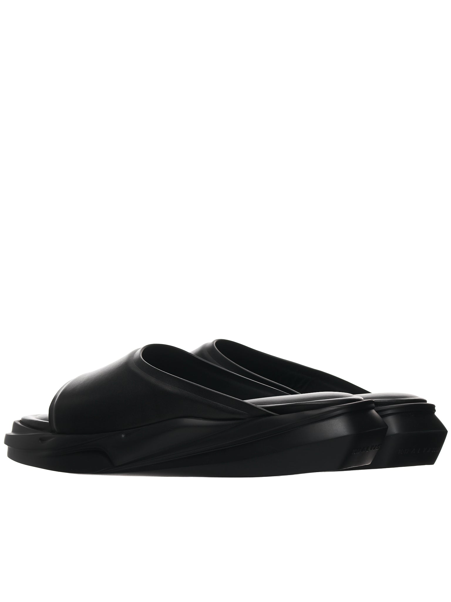 1017 Alyx 9SM Black Leather Mono-Slide | H. Lorenzo - detail 