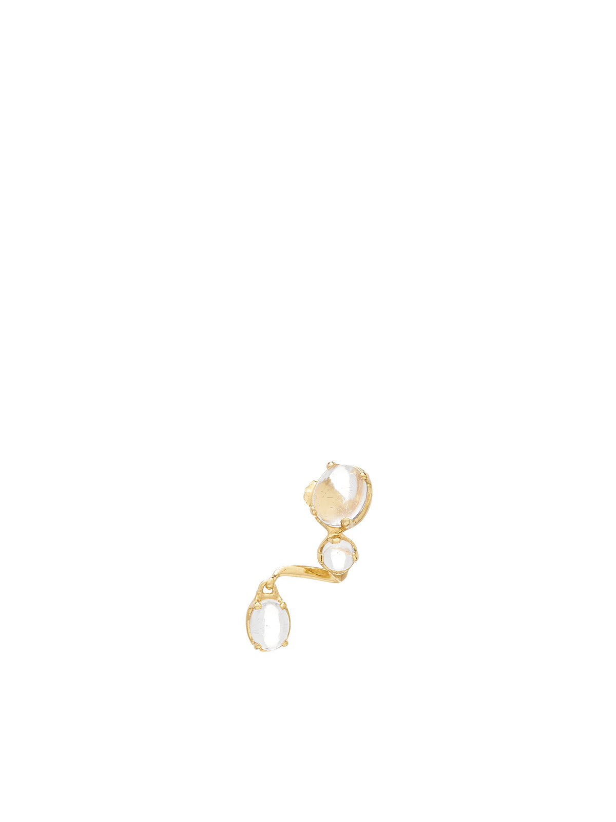 Crystal Drip Left Earring (AC-DRIP-EARRINGL-GOLD-VERMEIL)