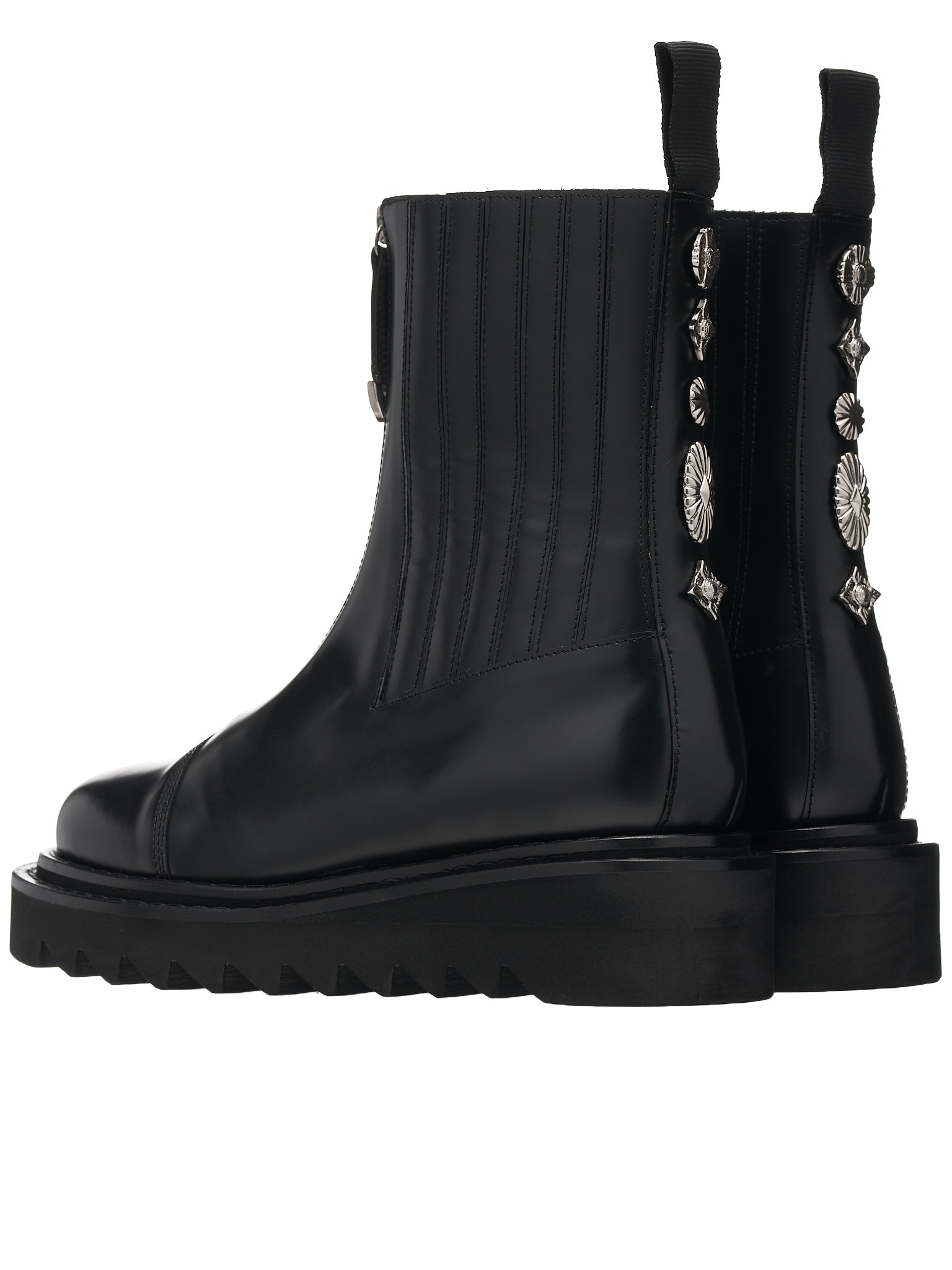 Side Gore Zip Boots (AJ1207-BLACK)