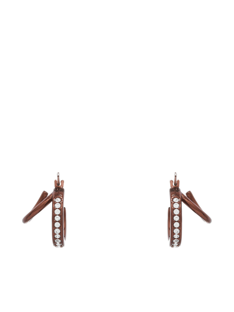 Mini Stellar Earrings (AO-183030-SIENA-BROWN-CHROME)