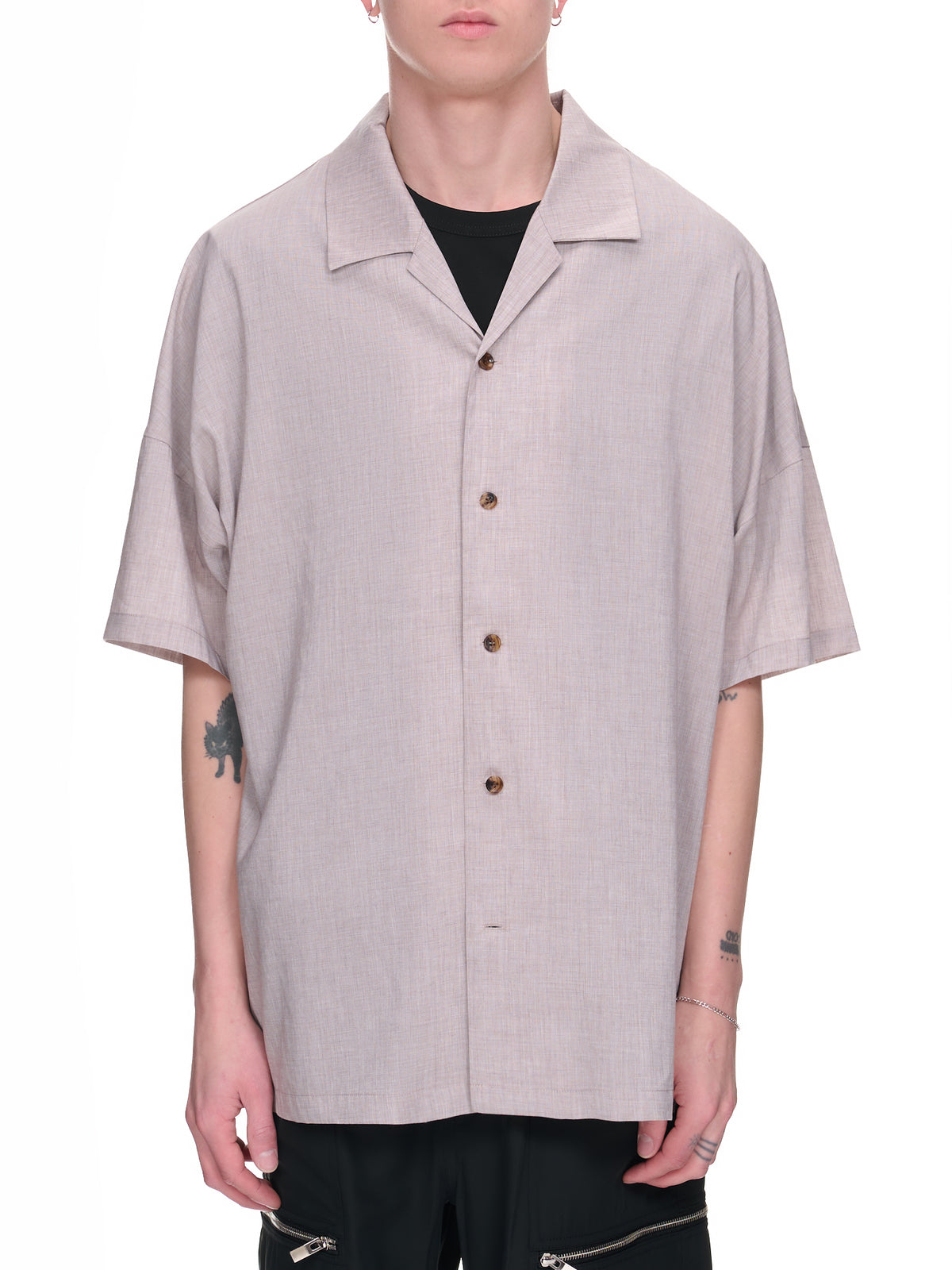 Open Collar Shirt (AS31-016-X-PINK)