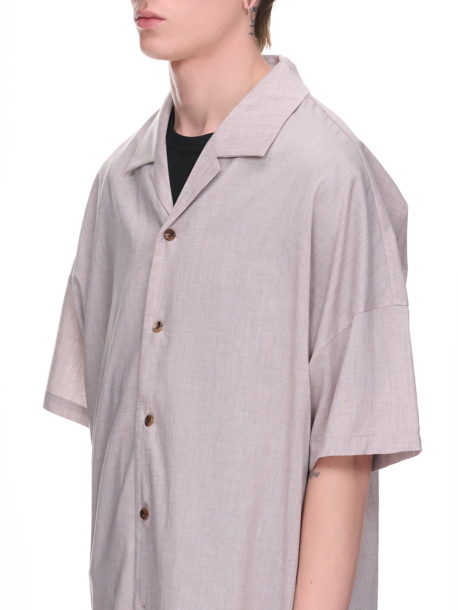 Open Collar Shirt (AS31-016-X-PINK)