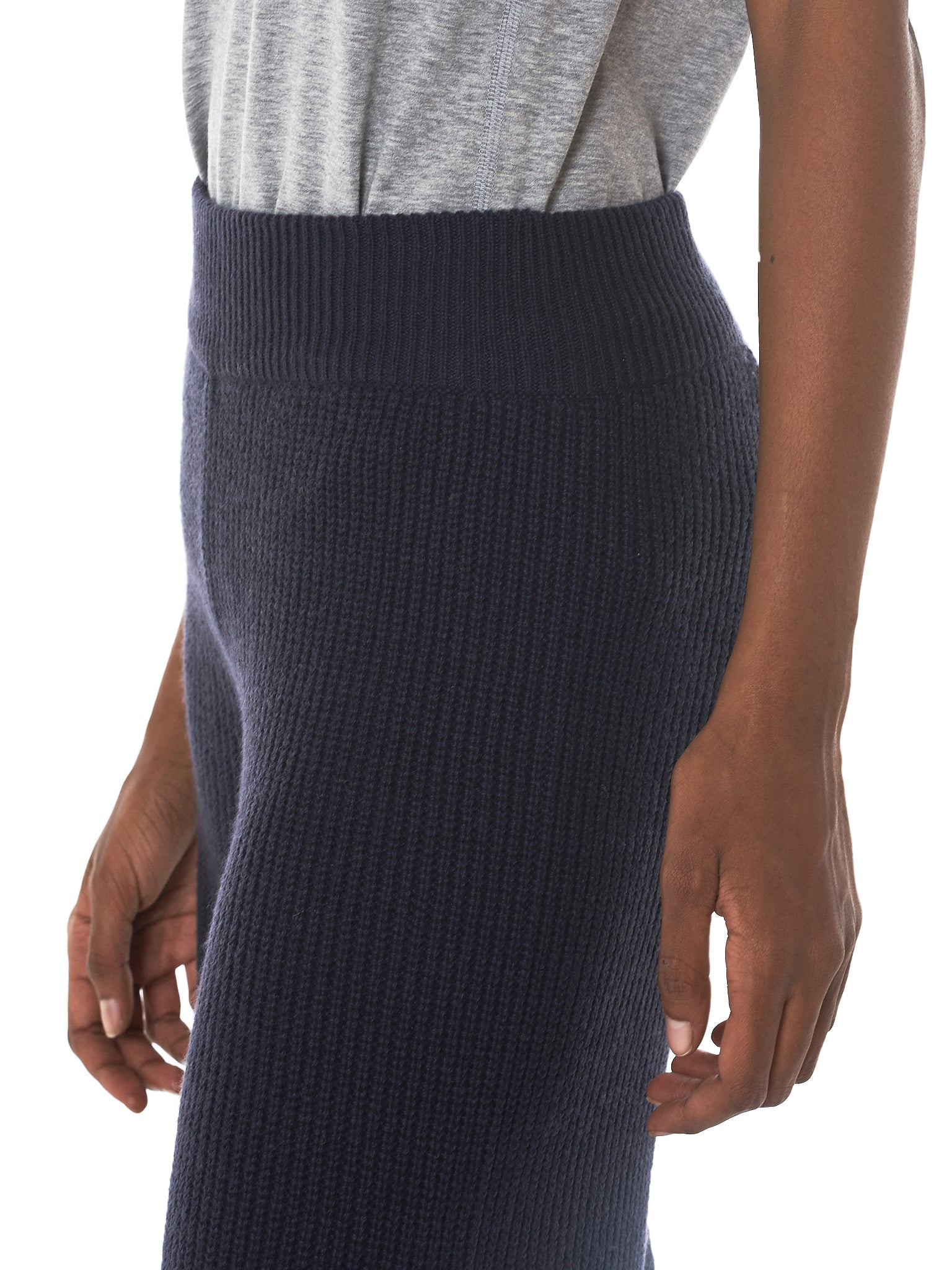Cortina Cashmere Knit Pants (AW3KP001-ANTIQUE-INDIGO)