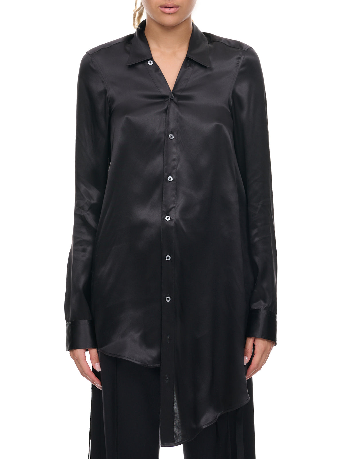 Wiviana Asymmetrical Shirt (B0010863-FA134-WIVINA-BLACK)