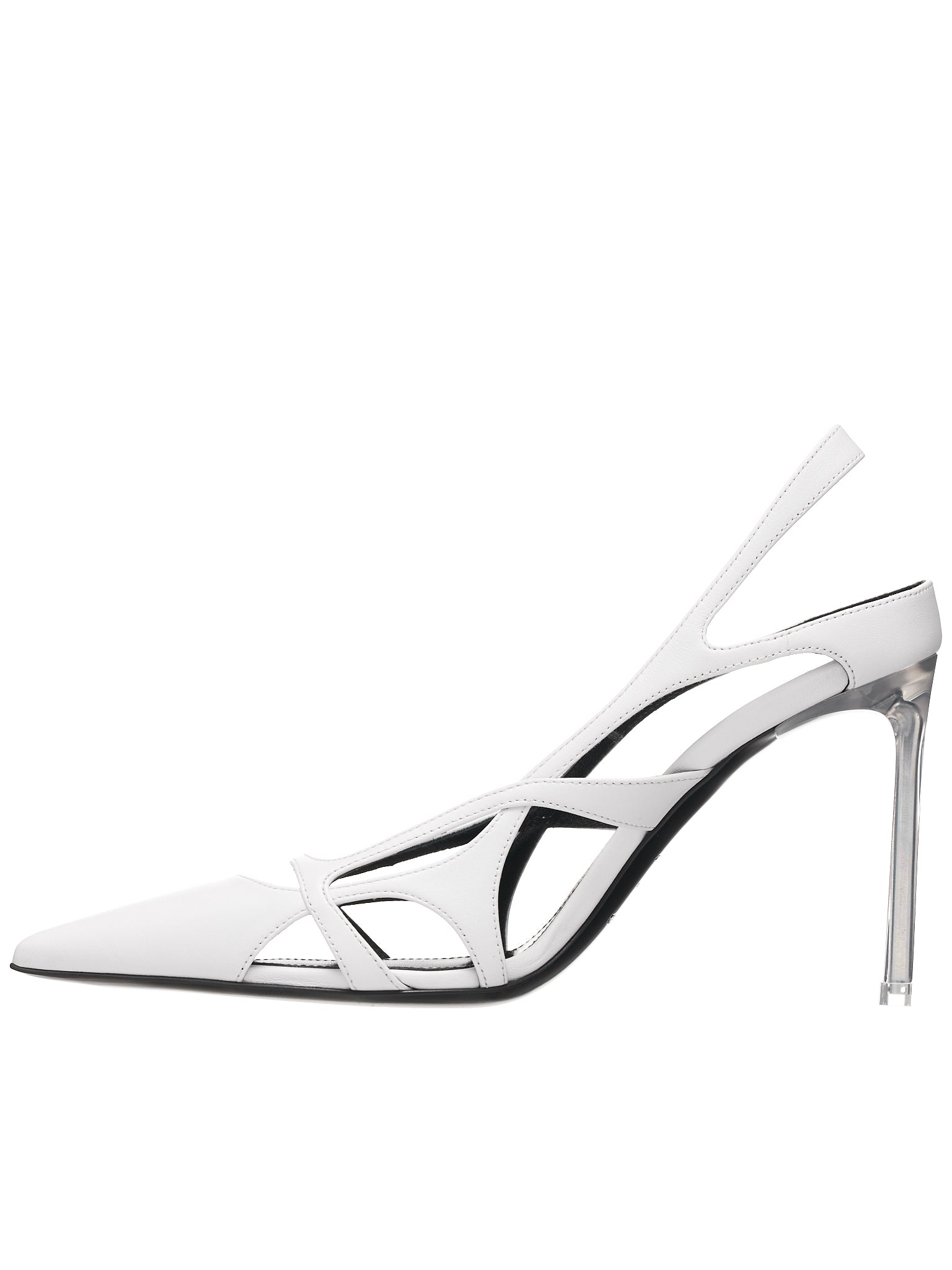 Cut-Out Slingback Heels (B01820-MFI662-9000-144-WHITE)