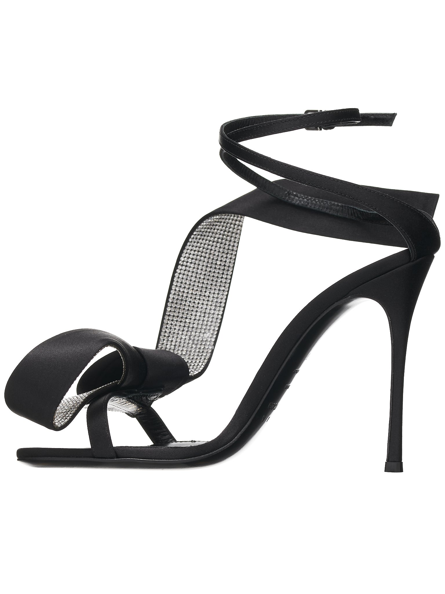 AREA Marquise Sandal Heels (B03370-MFI912-1000-110-NERO-CR)