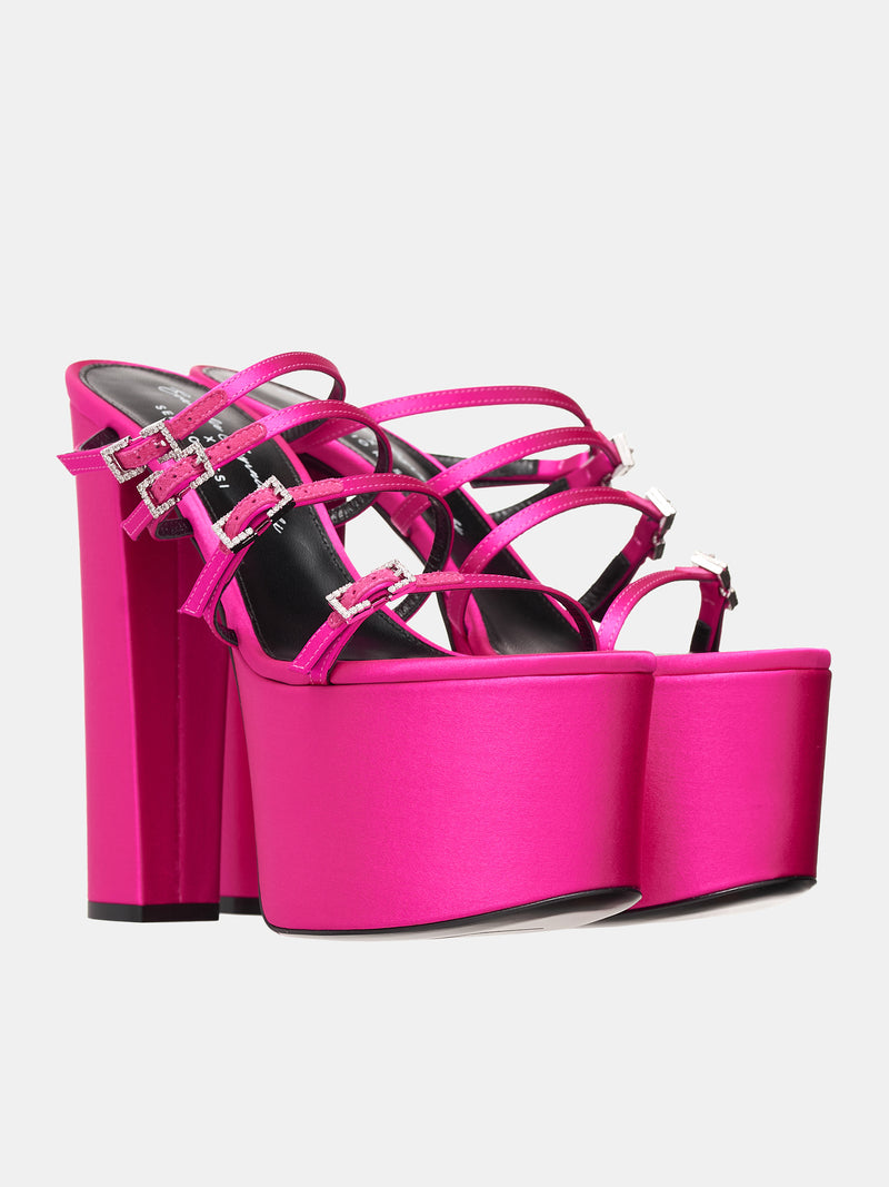 Buckle Sabot Heels (B03650-MTEZ02-5500-111-MAGENTA)