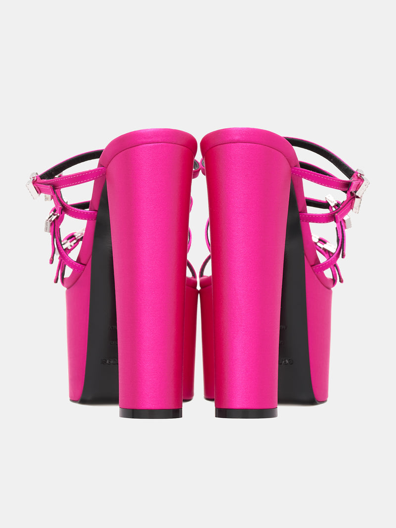 Buckle Sabot Heels (B03650-MTEZ02-5500-111-MAGENTA)