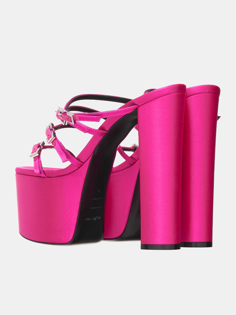 Buckle Sabot Heels (B03650-MTEZ02-5500-111-MAGENTA)