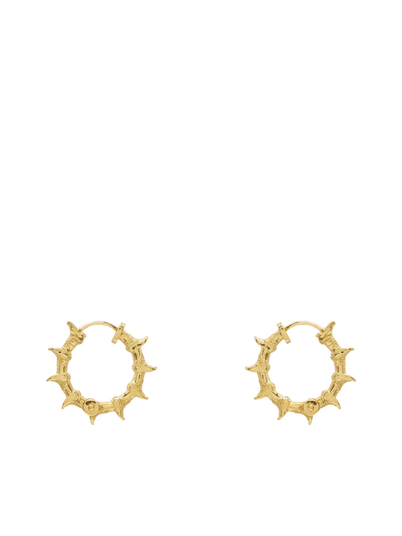 Babis Boots Earrings (BABIS-BOOTS-HOOPS-M-PB-GOLD)