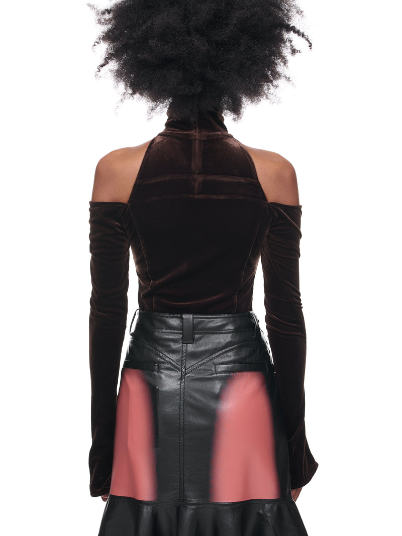 Velvet Bodysuit (BD-04-DKBROWN)