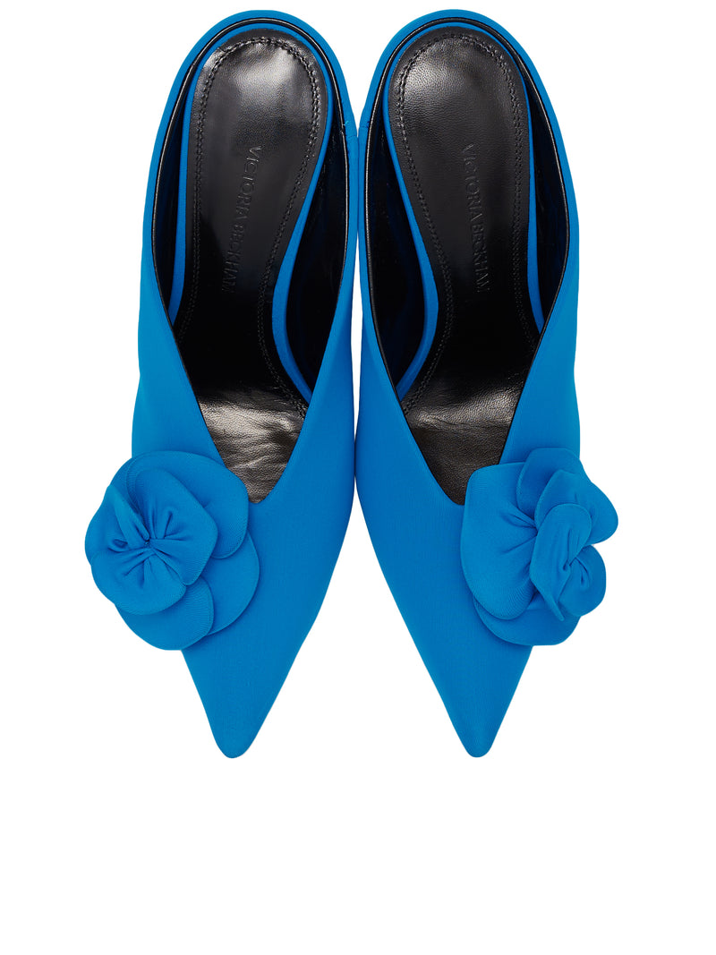 Flower Lycra Heels (BE40055A-17182-LYCRA-711-COBAL)