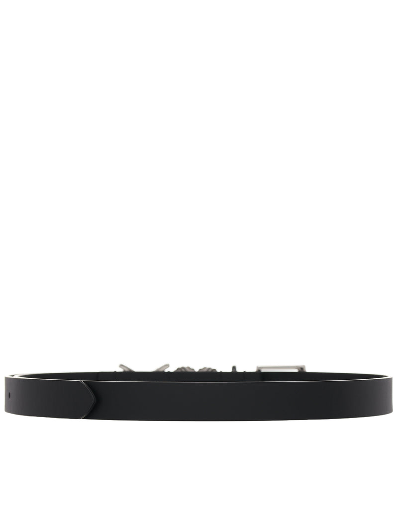 Y Heart Belt (BELT11B-S24-S10-BLACK-RHINESTO)