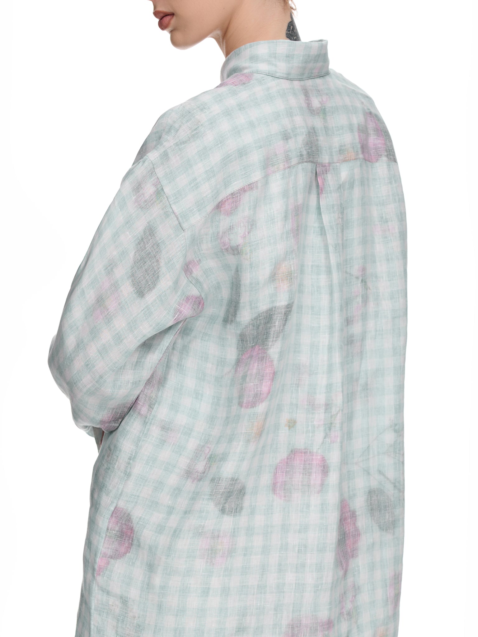 Plaid Shirt (BLOU000904-GREEN)