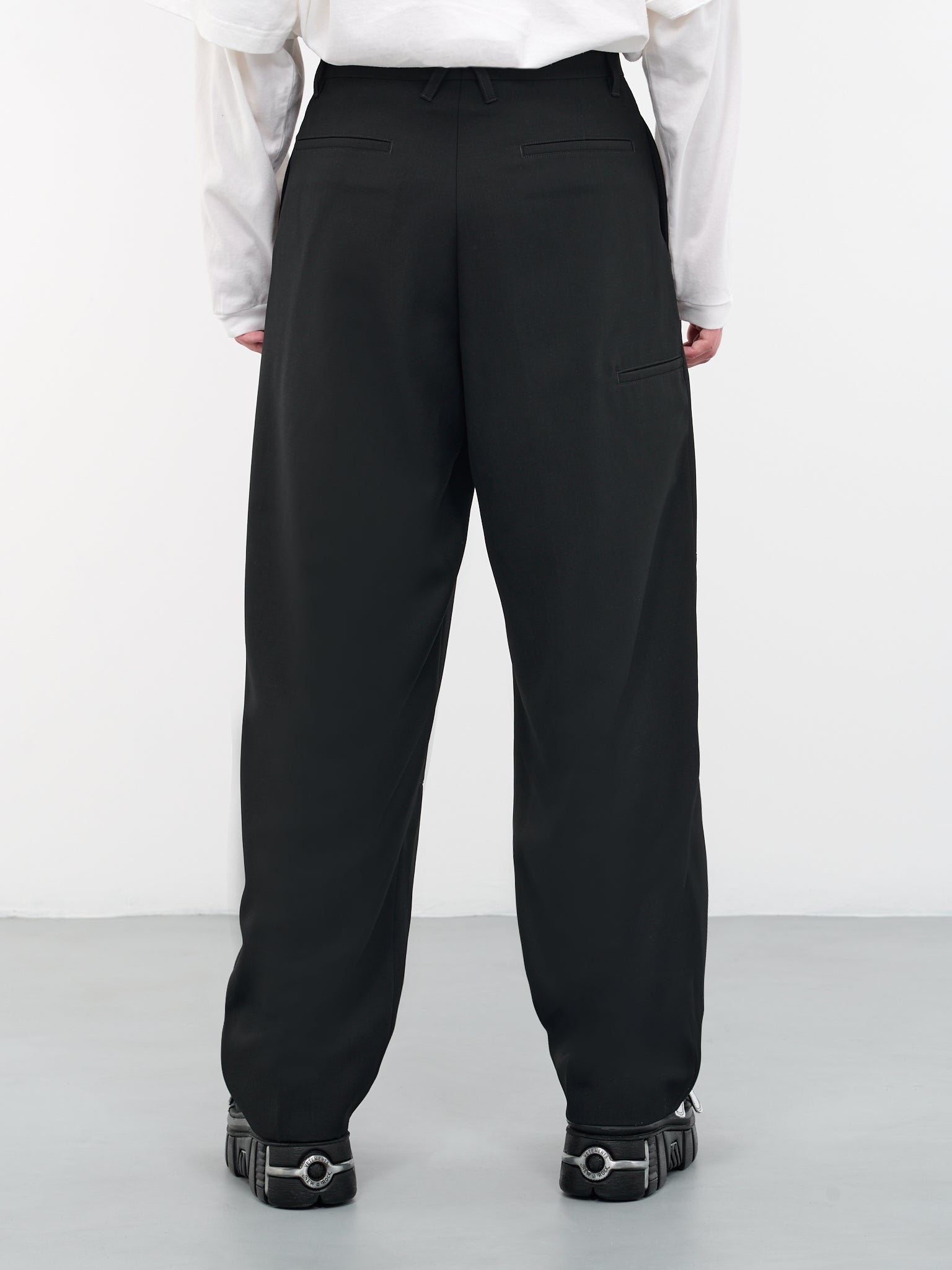 Paneled Trousers (BMCA047-FAB001-1000-BLACK-NO-C)