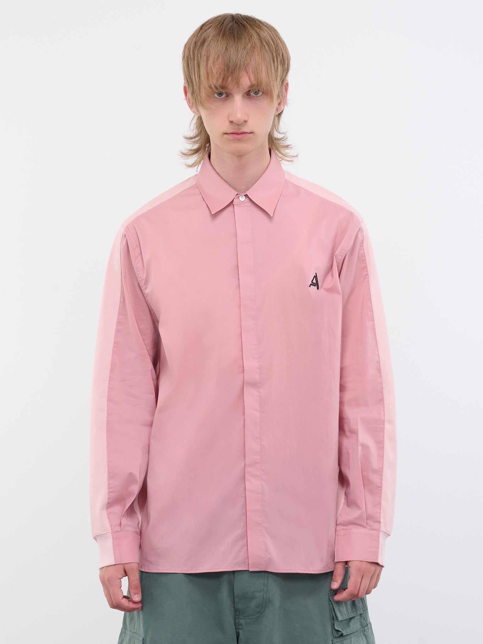 Paneled Shirt (BMGA073-FAB001-3442-PINK-DUSTY)