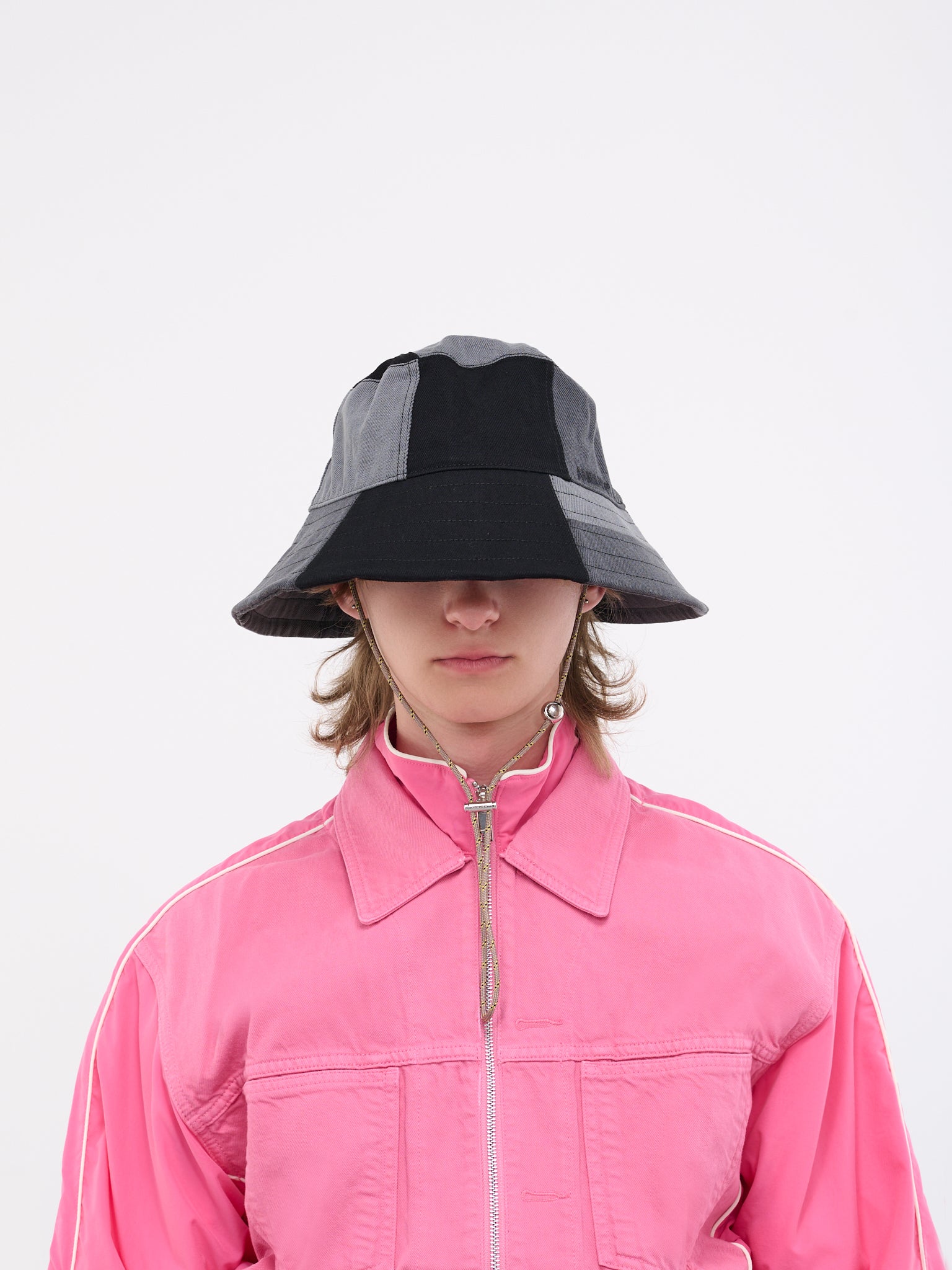 Patchwork Sun Hat (BMLA007-DEN001-1200-BLACK-NO-C)
