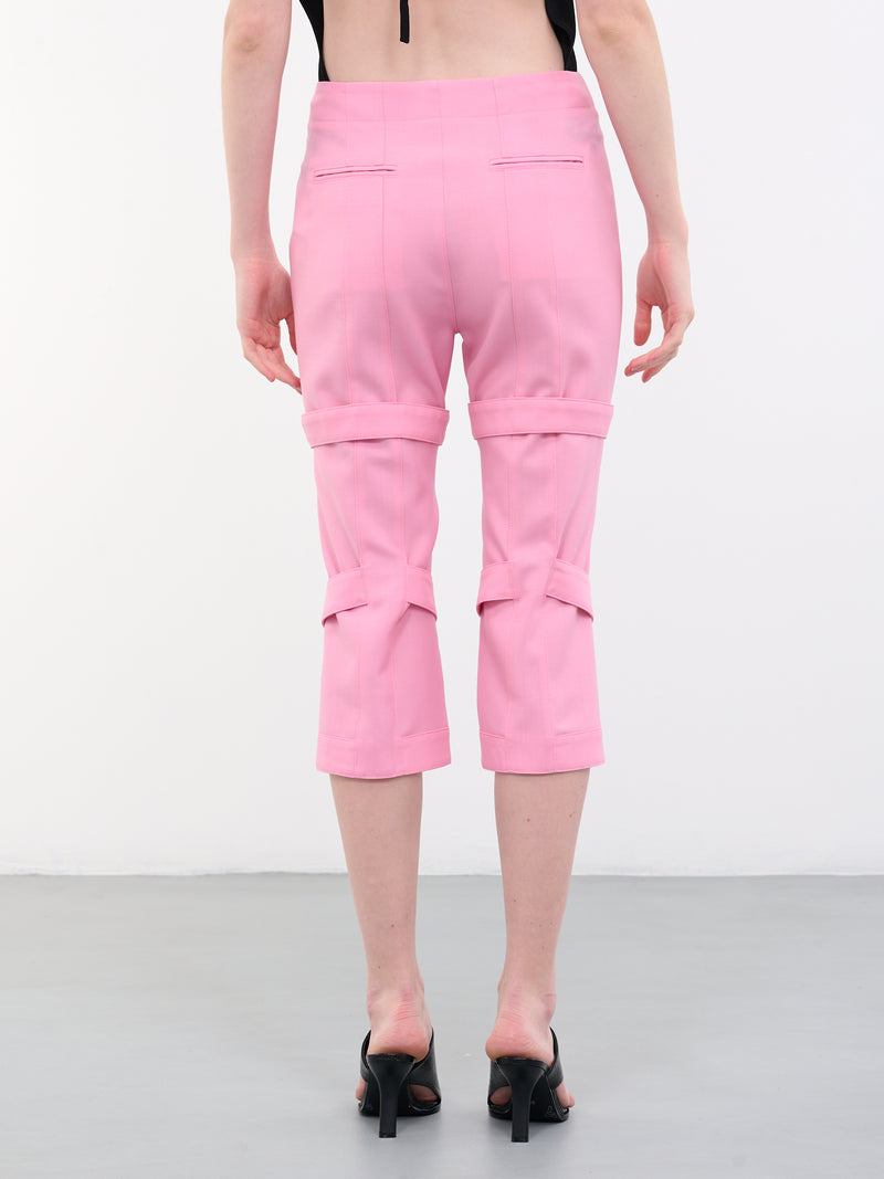 Strap Cropped Pants (BWCA041-FAB001-3400-BEGONIA-PI)