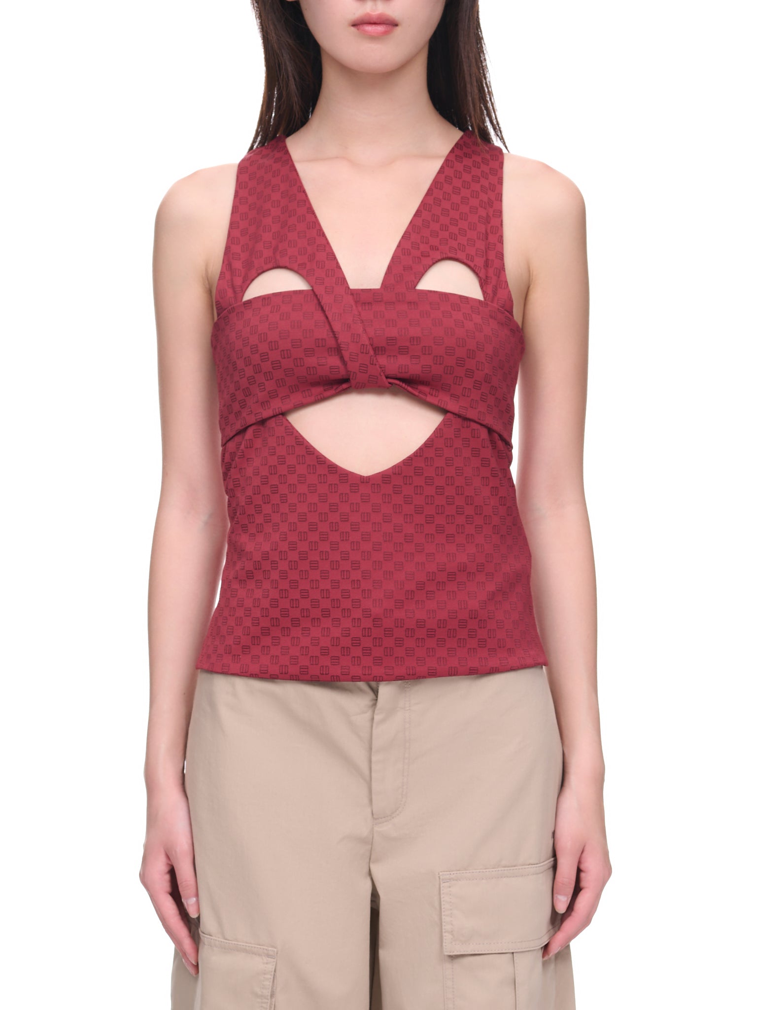 Mini Monogram Top (BWDA042-JER001-RUSSET-BROWN)