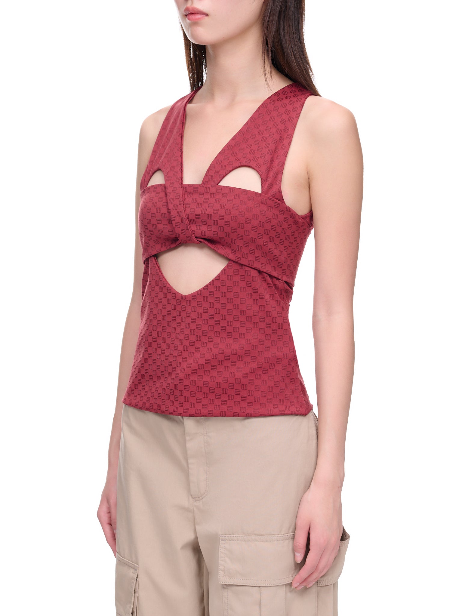 Mini Monogram Top (BWDA042-JER001-RUSSET-BROWN)